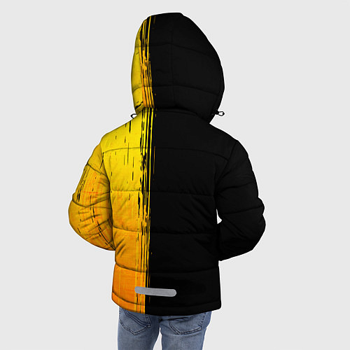 Зимняя куртка для мальчика BYD - gold gradient: по-вертикали / 3D-Черный – фото 4