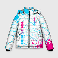 Зимняя куртка для мальчика Berserk neon gradient style: надпись, символ
