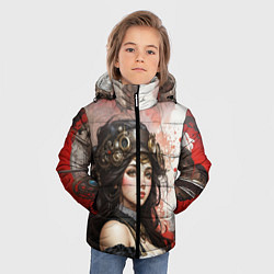 Куртка зимняя для мальчика Машинистка паровых машин, цвет: 3D-красный — фото 2
