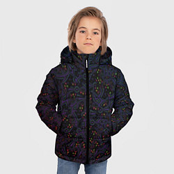 Куртка зимняя для мальчика Мегагалактика, цвет: 3D-черный — фото 2