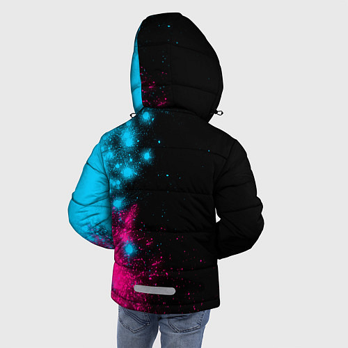 Зимняя куртка для мальчика Pokemon - neon gradient: по-вертикали / 3D-Черный – фото 4