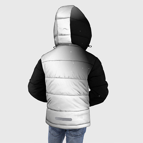 Зимняя куртка для мальчика Need for Speed glitch на светлом фоне: надпись, си / 3D-Черный – фото 4