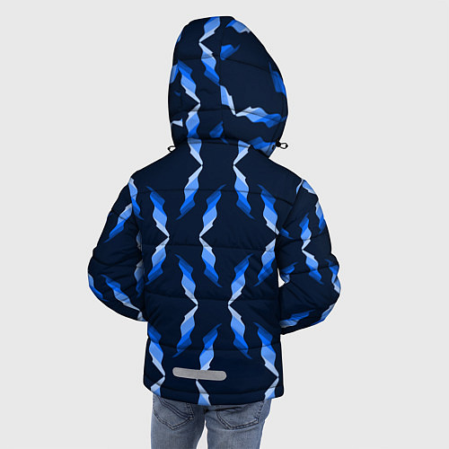 Зимняя куртка для мальчика Синяя ночь / 3D-Черный – фото 4