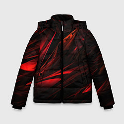 Зимняя куртка для мальчика Black red background