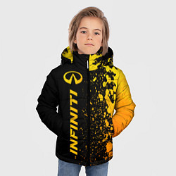 Куртка зимняя для мальчика Infiniti - gold gradient: по-вертикали, цвет: 3D-черный — фото 2