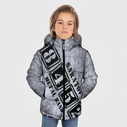 Куртка зимняя для мальчика 8452 metal band Саратов, цвет: 3D-красный — фото 2
