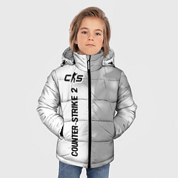 Куртка зимняя для мальчика Counter-Strike 2 glitch на светлом фоне: по-вертик, цвет: 3D-черный — фото 2