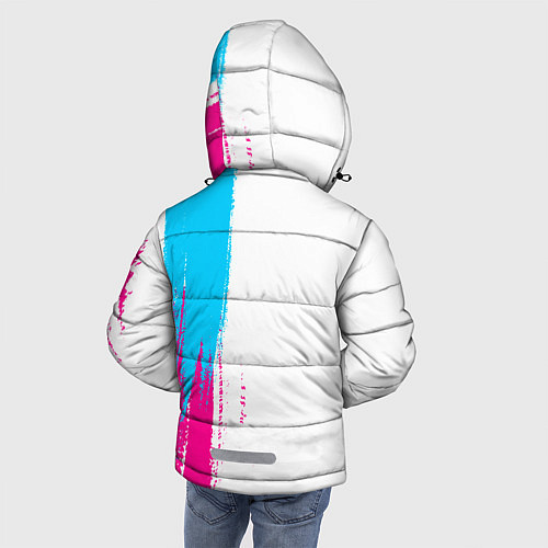 Зимняя куртка для мальчика Citroen neon gradient style: по-вертикали / 3D-Черный – фото 4
