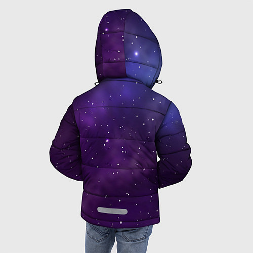Зимняя куртка для мальчика Реалистичный космос / 3D-Черный – фото 4