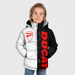 Куртка зимняя для мальчика Ducati - двоичный, цвет: 3D-светло-серый — фото 2