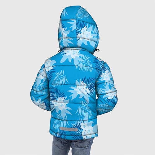 Зимняя куртка для мальчика Цветочный паттерн - GTA vice city / 3D-Черный – фото 4