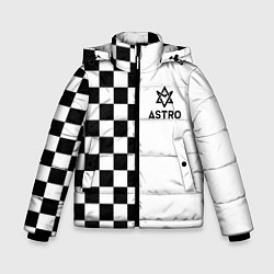Зимняя куртка для мальчика Астро шахматка