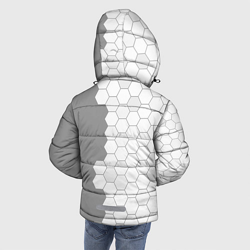 Зимняя куртка для мальчика No Mans Sky glitch на светлом фоне: по-вертикали / 3D-Черный – фото 4