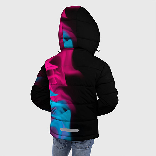 Зимняя куртка для мальчика No Mans Sky - neon gradient: по-вертикали / 3D-Черный – фото 4