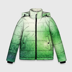 Куртка зимняя для мальчика Травяные пиксели, цвет: 3D-красный