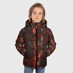 Куртка зимняя для мальчика Кожа змея, цвет: 3D-светло-серый — фото 2