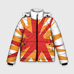Куртка зимняя для мальчика Символ Корфу - Греция, цвет: 3D-светло-серый