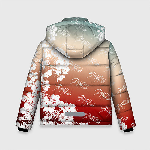 Зимняя куртка для мальчика Stray Kids flowers / 3D-Светло-серый – фото 2