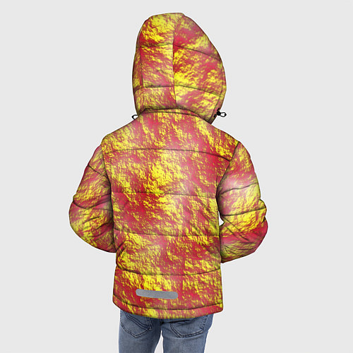 Зимняя куртка для мальчика Золото с оранжевым / 3D-Черный – фото 4