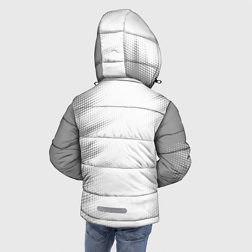 Зимняя куртка для мальчика Evangelion glitch на светлом фоне: по-вертикали / 3D-Черный – фото 4