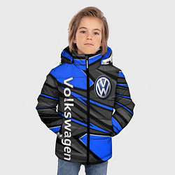 Куртка зимняя для мальчика Вольцваген - спортивная униформа, цвет: 3D-черный — фото 2
