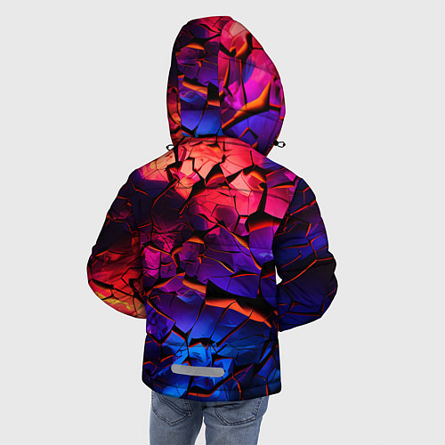 Зимняя куртка для мальчика Светящаяся Земля / 3D-Черный – фото 4
