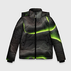 Куртка зимняя для мальчика Green black texture, цвет: 3D-красный