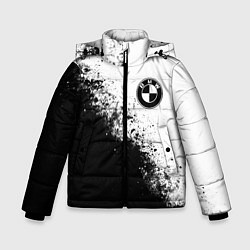 Зимняя куртка для мальчика BMW - black and white
