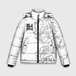Куртка зимняя для мальчика Ван пис - Луффи гир 5, цвет: 3D-красный