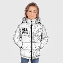 Куртка зимняя для мальчика Ван пис - Луффи гир 5, цвет: 3D-красный — фото 2