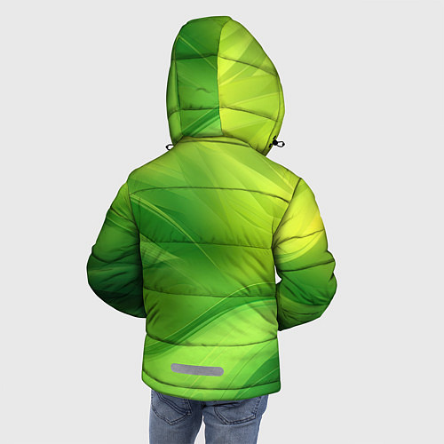 Зимняя куртка для мальчика Green lighting background / 3D-Светло-серый – фото 4