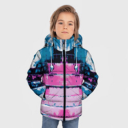 Куртка зимняя для мальчика Ladder - art - texture, цвет: 3D-черный — фото 2