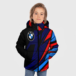 Куртка зимняя для мальчика BMW - m colors and black, цвет: 3D-красный — фото 2