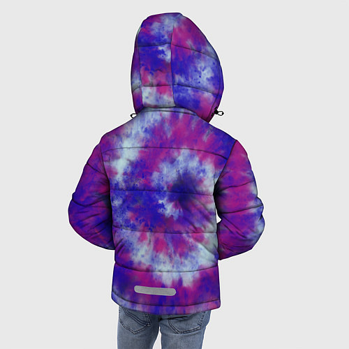 Зимняя куртка для мальчика Tie-Dye дизайн / 3D-Светло-серый – фото 4