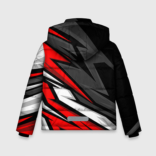 Зимняя куртка для мальчика Honda - CR-V - геометрия / 3D-Светло-серый – фото 2