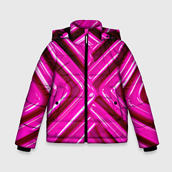 Зимняя куртка для мальчика Розовые абстрактные трубочки