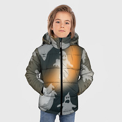 Куртка зимняя для мальчика Ахи страхи, цвет: 3D-светло-серый — фото 2
