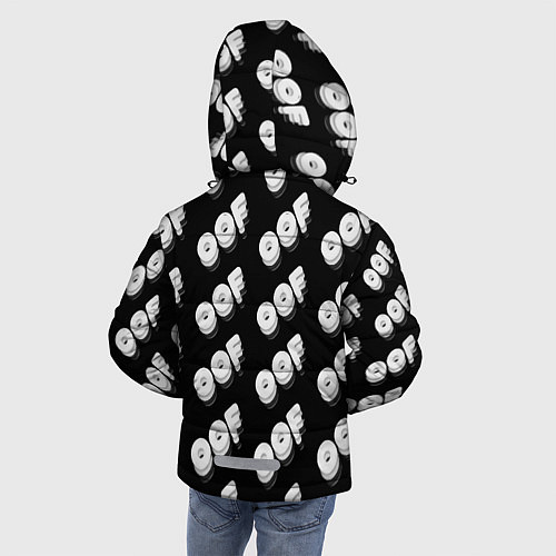 Зимняя куртка для мальчика Off выключение / 3D-Черный – фото 4