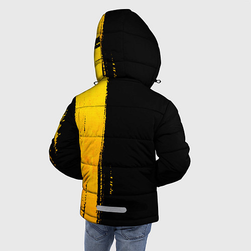 Зимняя куртка для мальчика Destiny - gold gradient: по-вертикали / 3D-Черный – фото 4