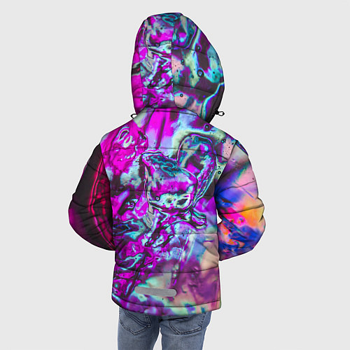 Зимняя куртка для мальчика Жидкое буйство красок / 3D-Красный – фото 4
