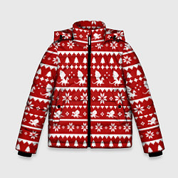 Куртка зимняя для мальчика Dragon year pattern, цвет: 3D-красный