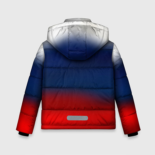 Зимняя куртка для мальчика Символика России герб / 3D-Светло-серый – фото 2