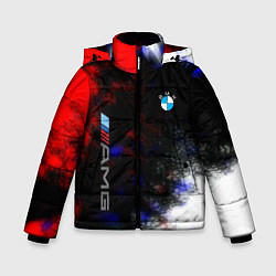 Куртка зимняя для мальчика Bmw true colors, цвет: 3D-черный