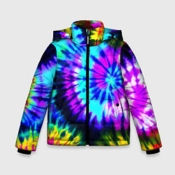 Куртка зимняя для мальчика Abstraction colorful composition, цвет: 3D-черный