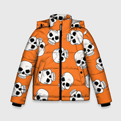 Зимняя куртка для мальчика Черепки для хэллоуина
