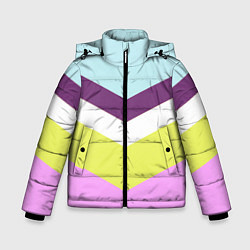 Зимняя куртка для мальчика Спортивный цвет семидесятых