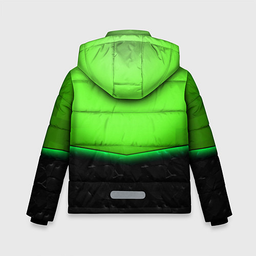 Зимняя куртка для мальчика Майнкрафт крипер / 3D-Светло-серый – фото 2