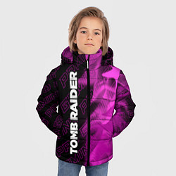 Куртка зимняя для мальчика Tomb Raider pro gaming по-вертикали, цвет: 3D-черный — фото 2