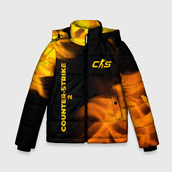 Зимняя куртка для мальчика Counter-Strike 2 - gold gradient вертикально