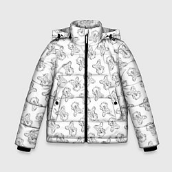 Зимняя куртка для мальчика Сончас у мишек - принт раскраска